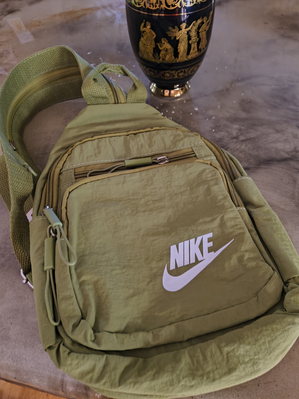 Nike Olive Green Crossbody Sling Bag